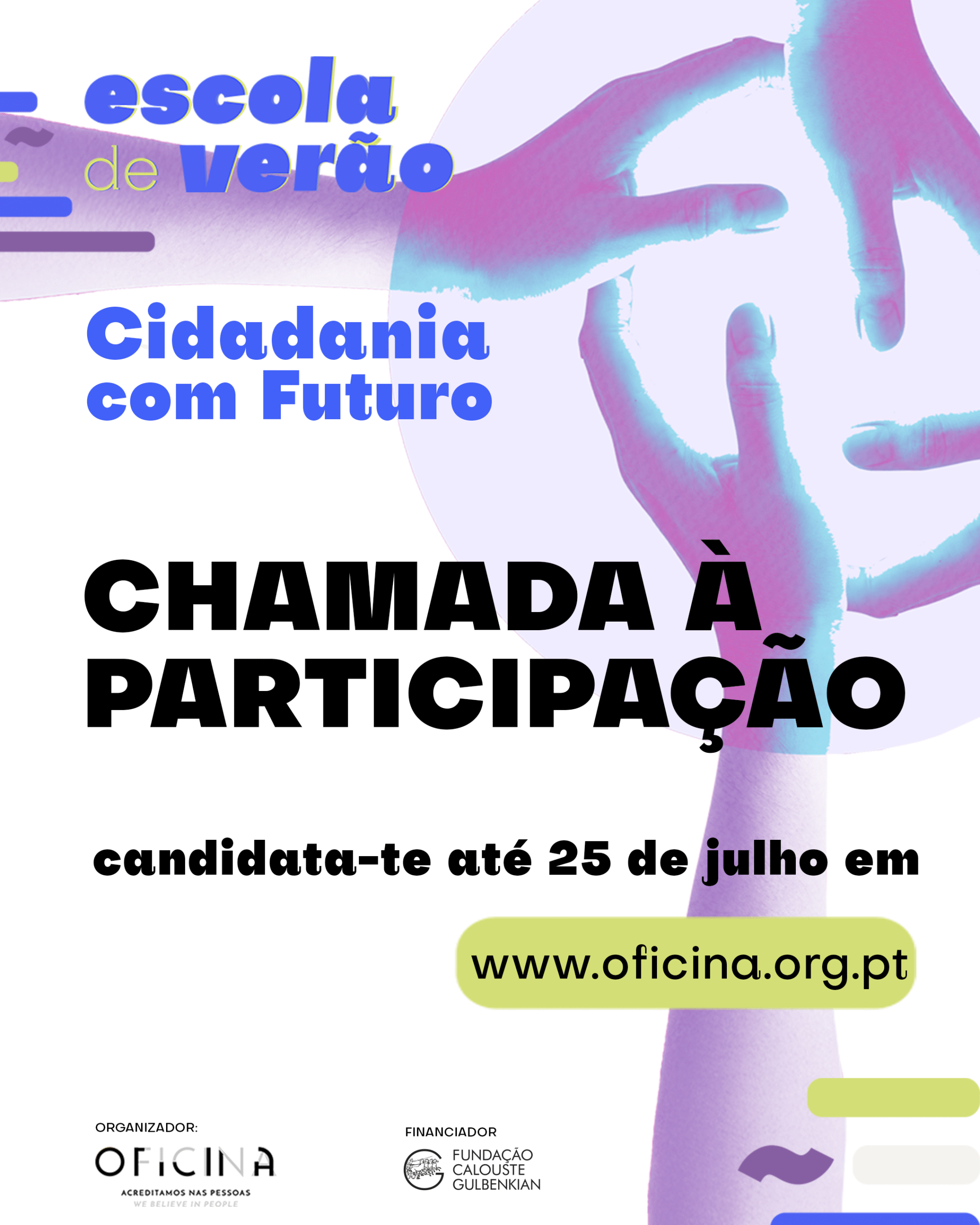 Abertas as inscrições de jovens à Escola de Verão Cidadania com Futuro