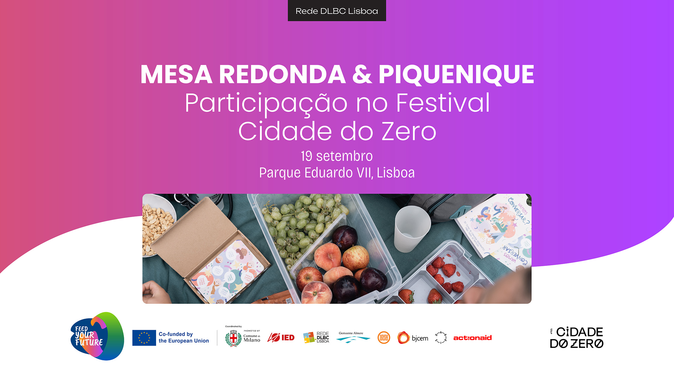 Banner - Cidade do Zero x Rede DLBC Lisboa